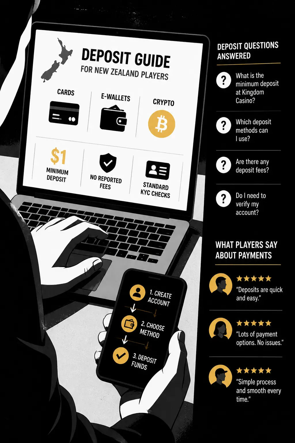 Kingdom Casino Deposit Guide for New Zealand visual guide for Kingdom Casino